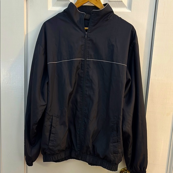 SB Tech Men's Black Windbreaker Jacket size L - Picture 2 of 10